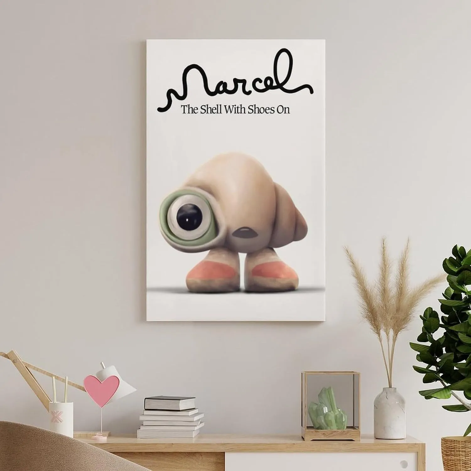 Marcel The Shell with Shoes On Art Movie Poster Canvas Art Poster And Wall Art Picture Print Modern Family Bedroom Decor Posters 08x12inch(20x30cm)