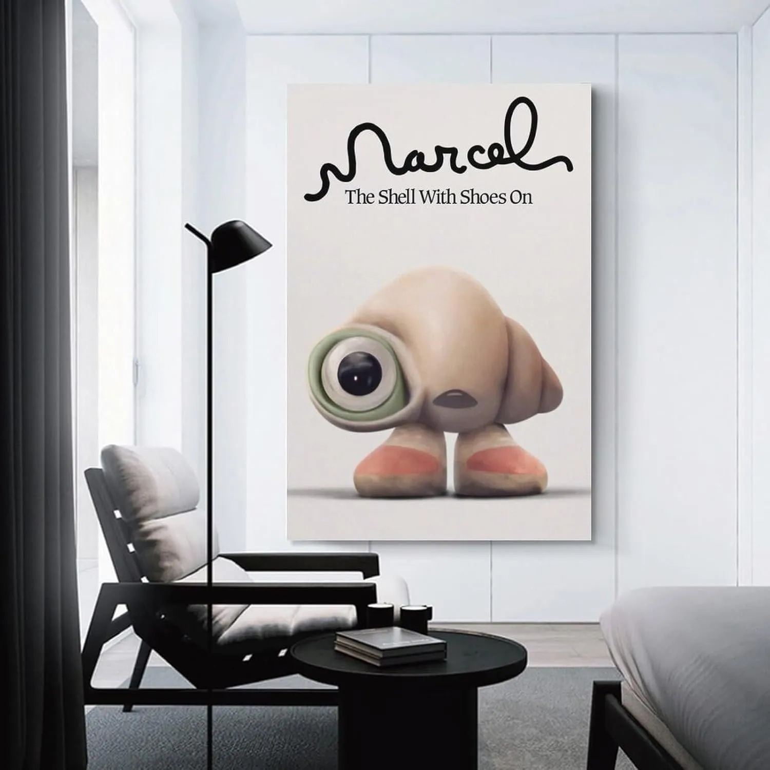 Marcel The Shell with Shoes On Art Movie Poster Canvas Art Poster And Wall Art Picture Print Modern Family Bedroom Decor Posters 08x12inch(20x30cm)