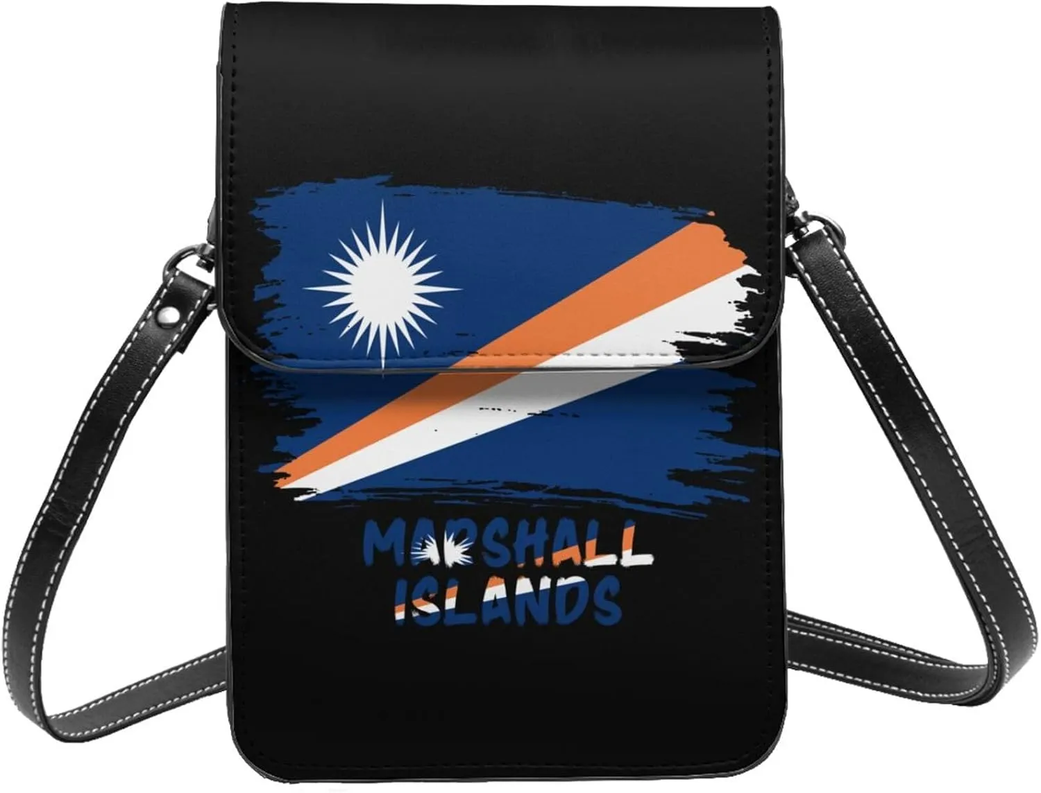 Marshall Islands Rosal Islanders Flag Small Crossbody Bag Is A Shoulder Bag Designed For Women And Girls Cell Phone Crossbody Wallet Purses With Card Slots Adjustable Strap