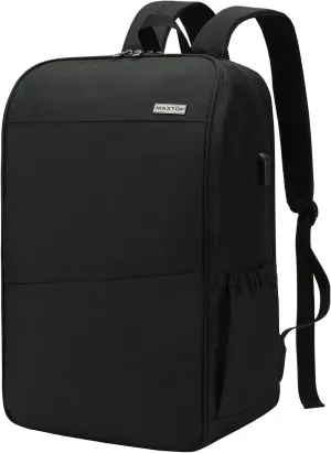 MAXTOP Travel Laptop Backpack with USB Charging Port Anti-Theft[Water Resistant] College Bookbag Fits 18.4 Inch Laptop…