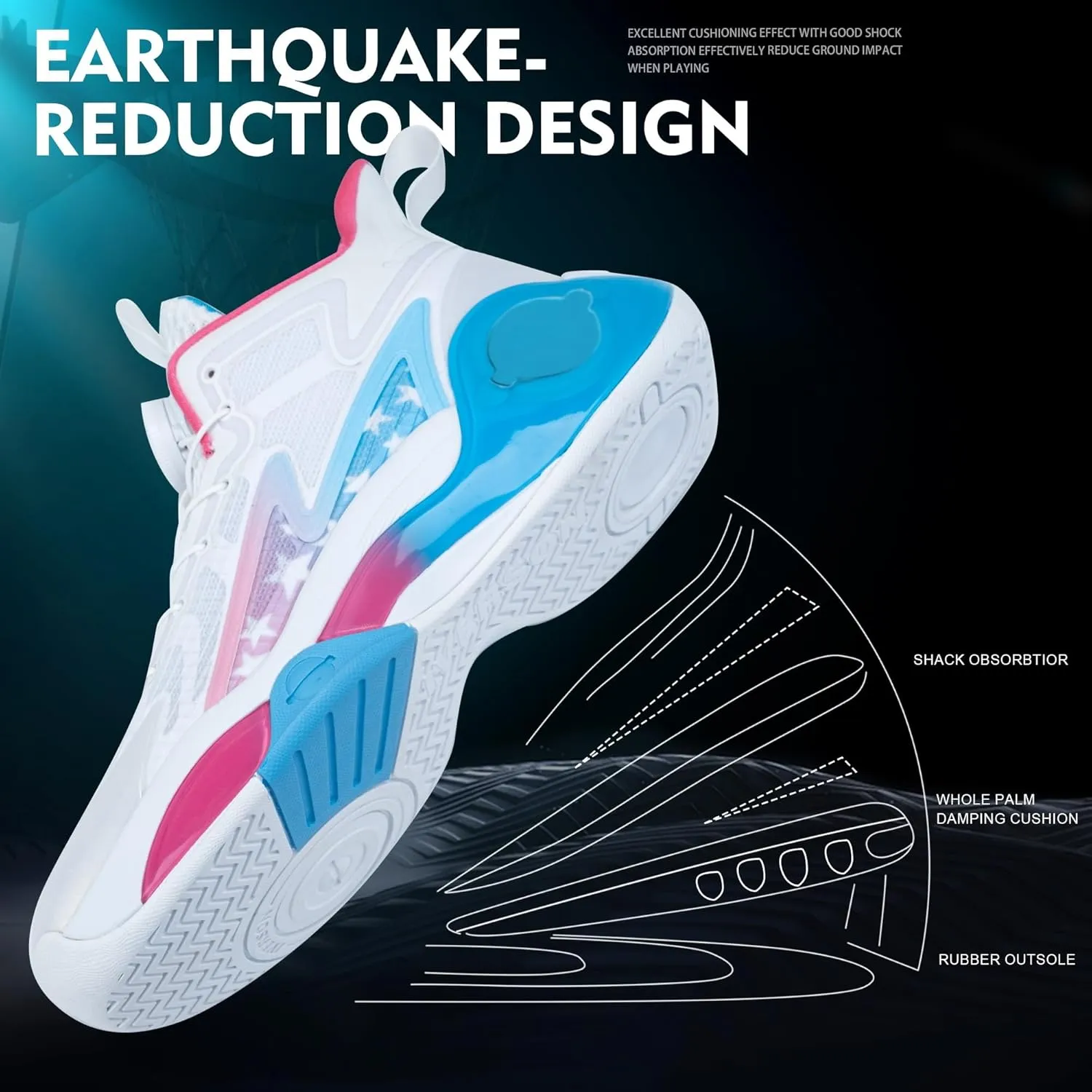 Men Graffiti Basketball Shoes High-Top Sports Shoes Anti-Slip Rubber Soles Indoor Outdoor Sports Running Training Streetwear