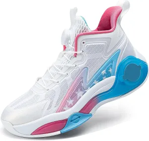 Men Graffiti Basketball Shoes High-Top Sports Shoes Anti-Slip Rubber Soles Indoor Outdoor Sports Running Training Streetwear