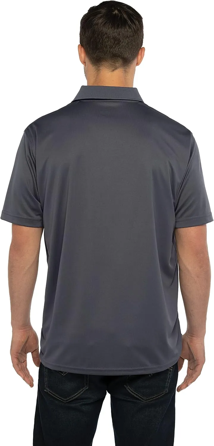 Men's Collegiate Premium Moisture Wicking Team Color Icon Polo