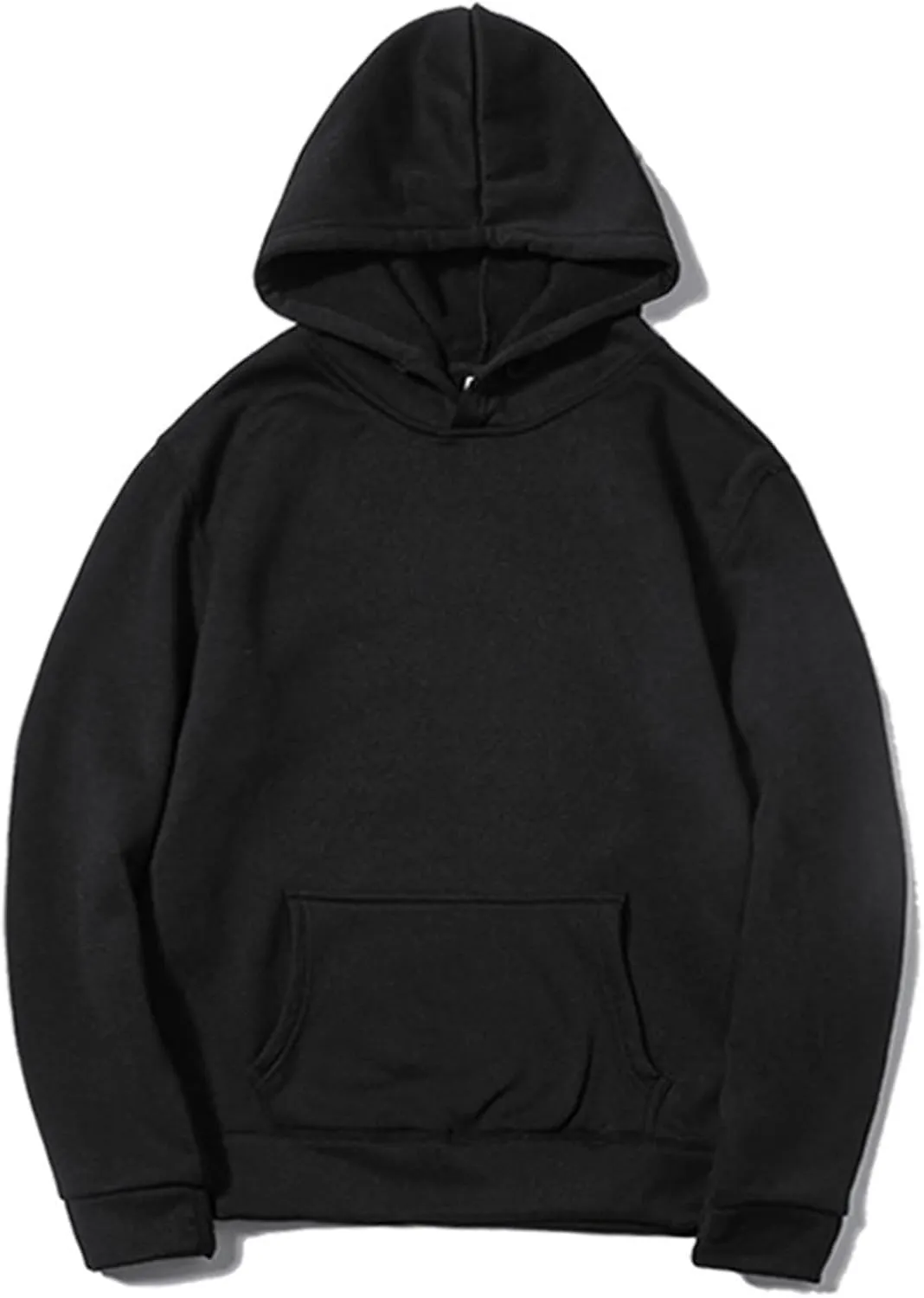 Mens Lightweight Pullover Hoodie Loose Solid Long Sleeve Hooded Sweatshirts Couples Streetwear Hoodies Unisex Shirts