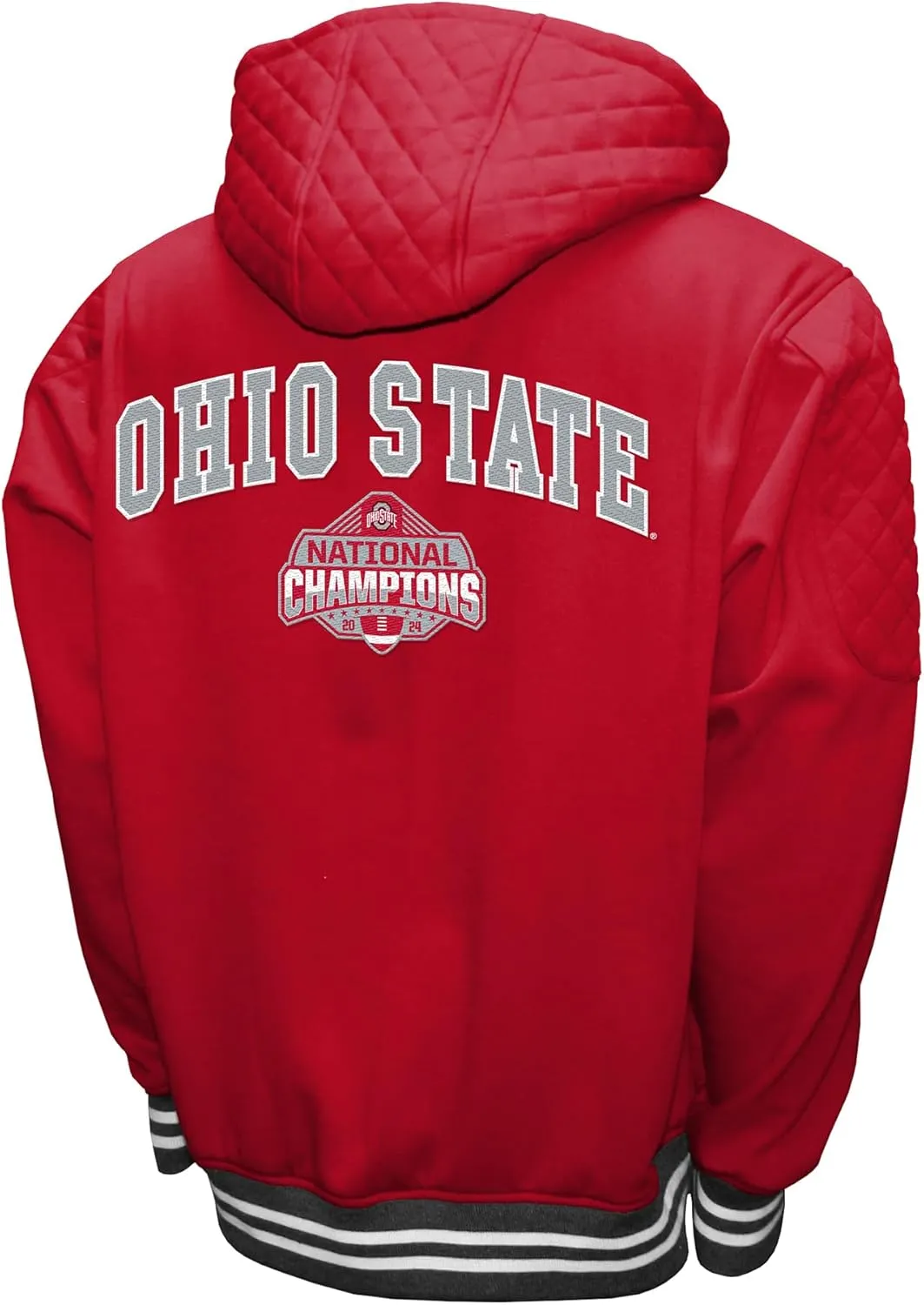 Mens Ohio State Buckeyes 2024 National Champions Grind Hoodie Jacket