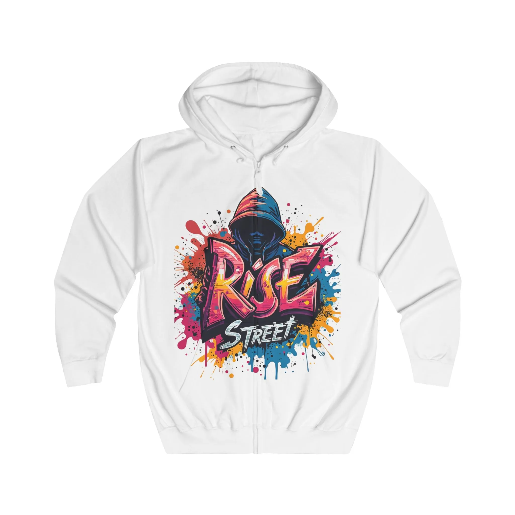 Men's Streetwear Hoodie - Graffiti Art Design