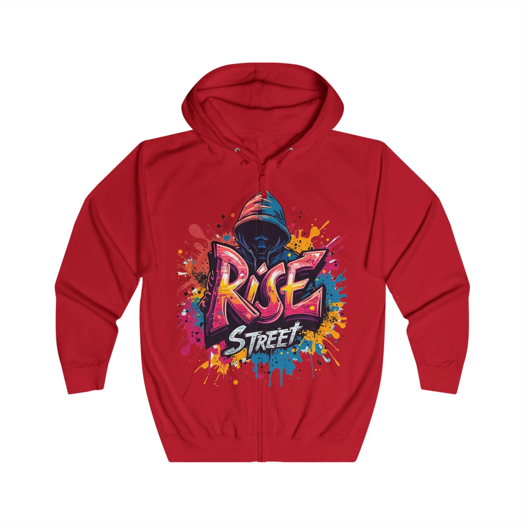 Men's Streetwear Hoodie - Graffiti Art Design
