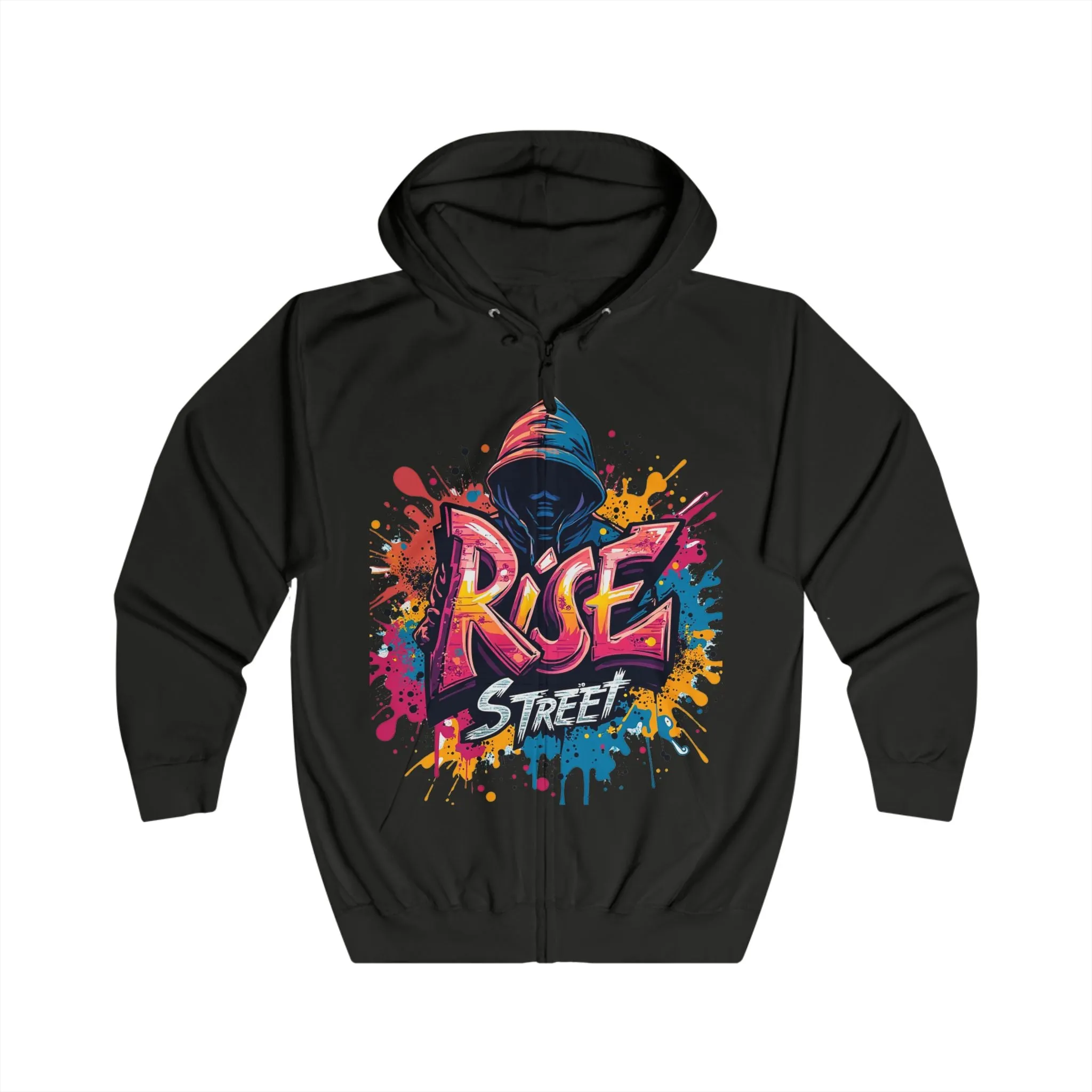 Men's Streetwear Hoodie - Graffiti Art Design