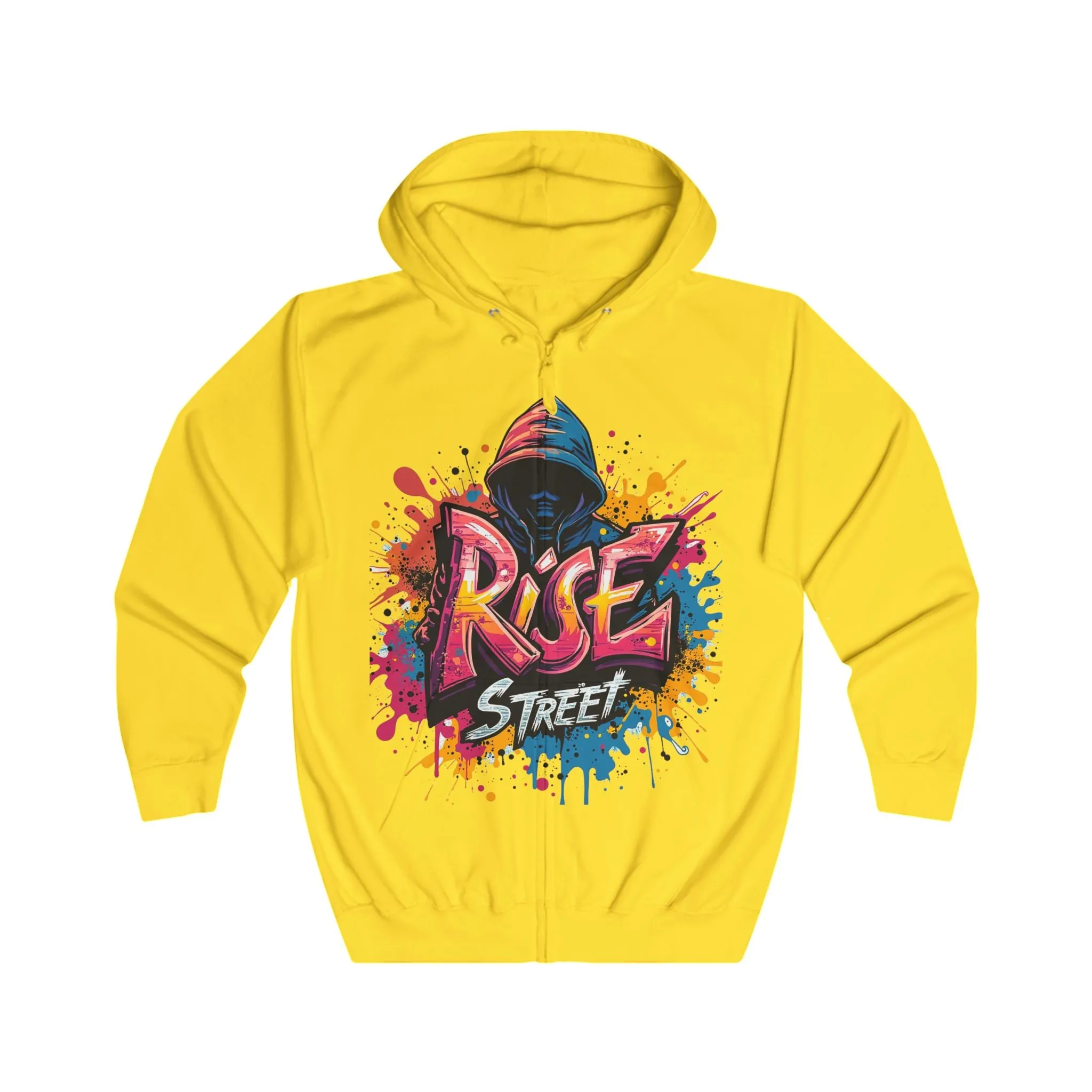 Men's Streetwear Hoodie - Graffiti Art Design