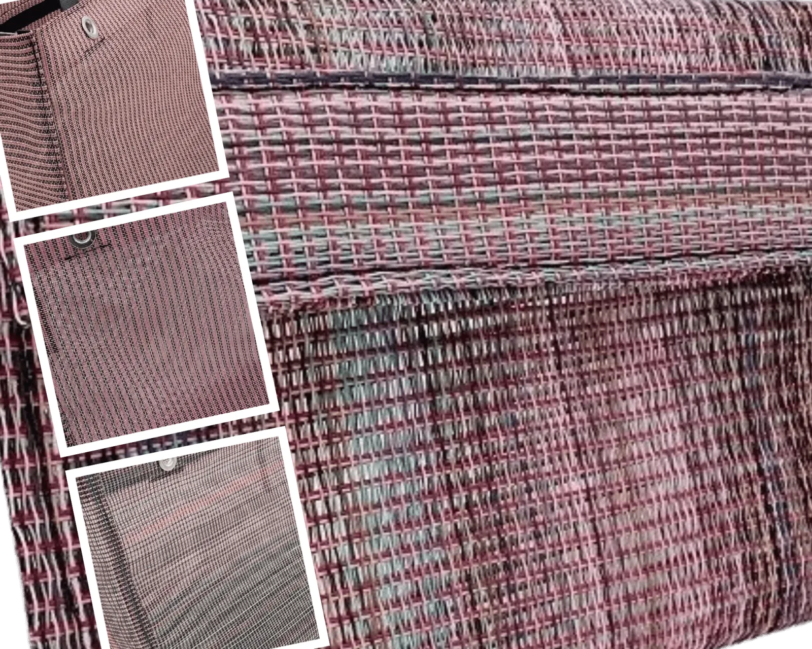 Mesh Tote Bag with Outside Pocket Large