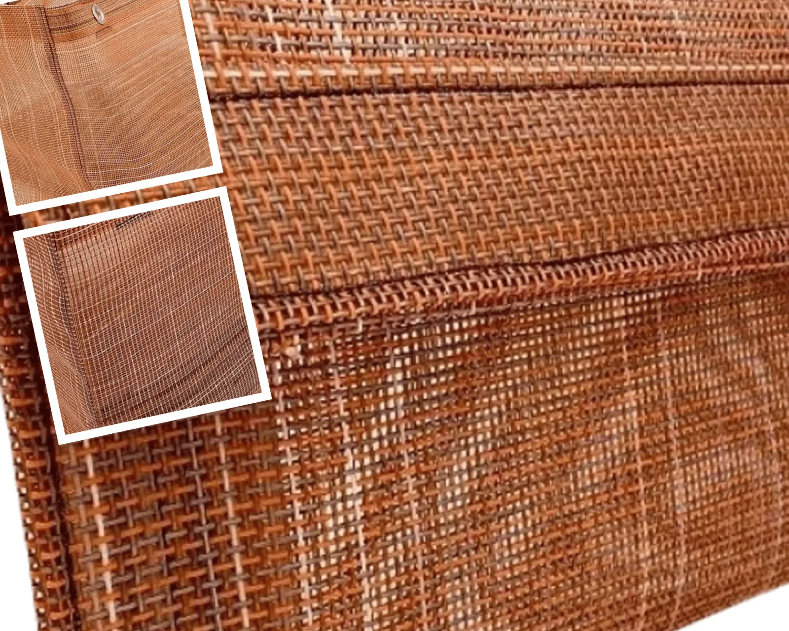 Mesh Tote Bag with Outside Pocket Large