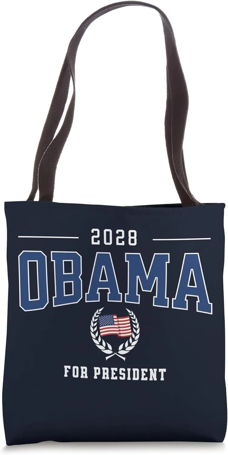 Michelle Obama 2028 for President Democrat Patriotic US Flag Tote Bag