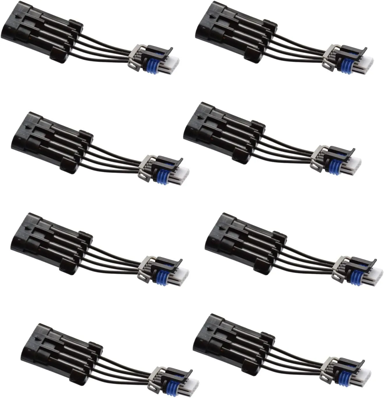 Michigan Motorsports LS1 Coil Connector Adapter Harness to 4.8 5.3 6.0 6.2 LS2 LS3 L99 LS4 LS9 LSA (8)