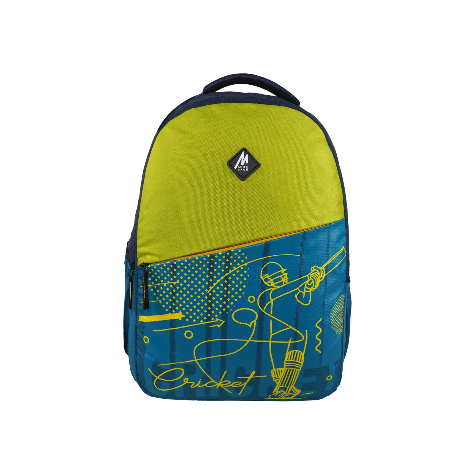 Mike 34L Tembo School Backpack Cricket Theme – Navy Blue & Indigo