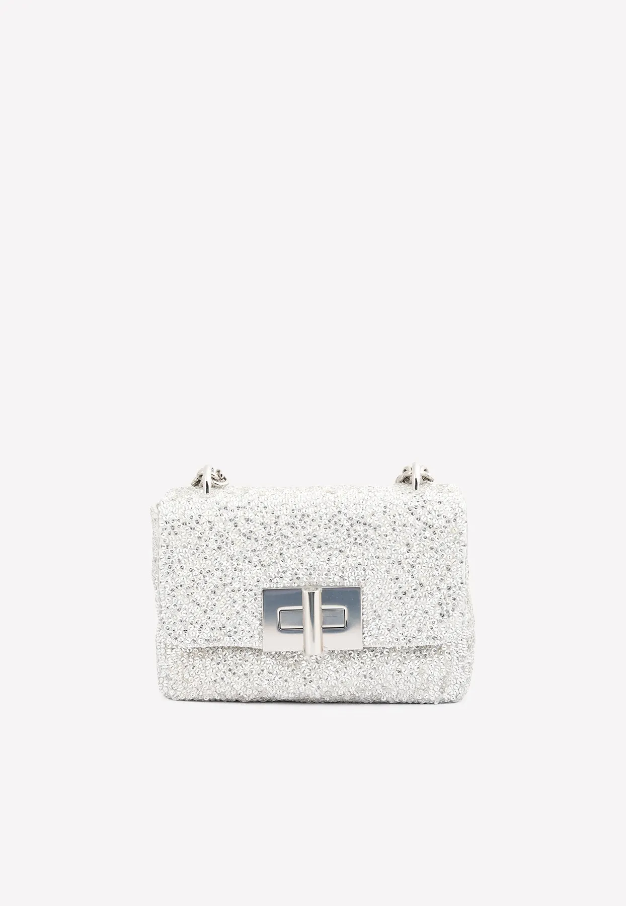 Mini-Soft Natalia Shoulder Bag with All-Over Sequins