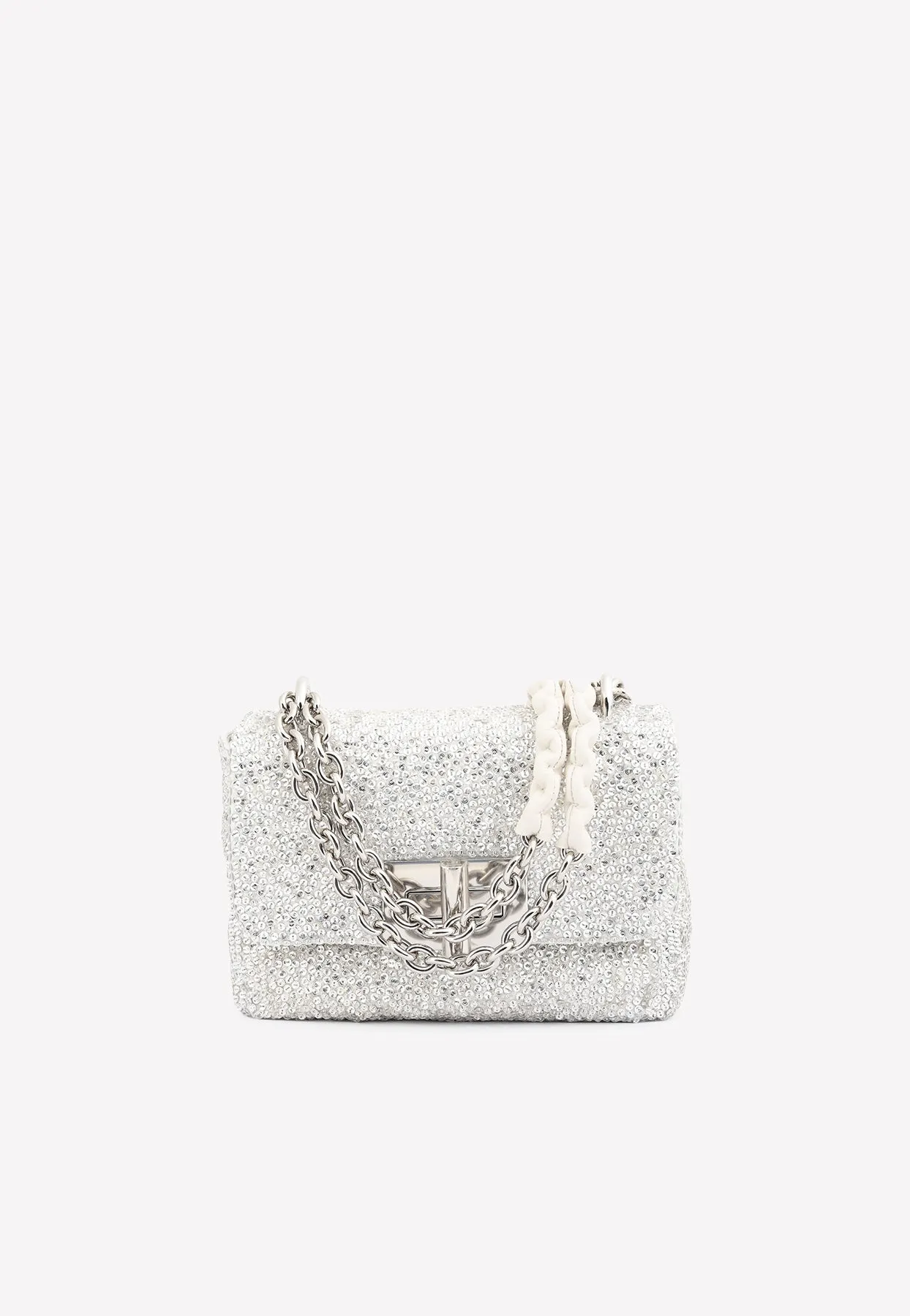 Mini-Soft Natalia Shoulder Bag with All-Over Sequins
