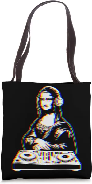 Mona Lisa DJ Techno Trance Rave EDM House Music Festival Tote Bag