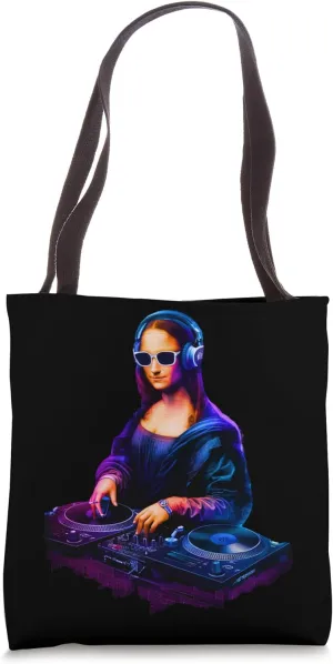 Mona Lisa DJ Techno Trance Rave EDM House Music Festival Tote Bag