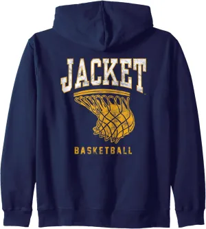 Montana State Billings Yellowjackets Basketball Hoop Zip Hoodie