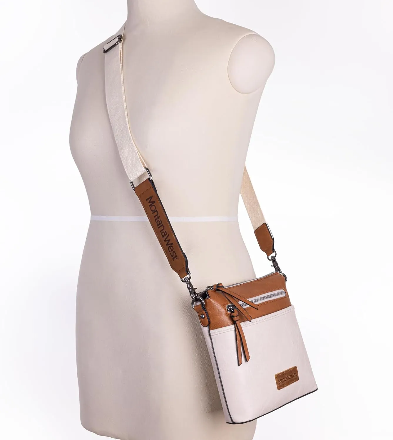 Montana West Crossbody Bag for Women Multi Pocket Cross Body Bag Purses with Guitar Strap