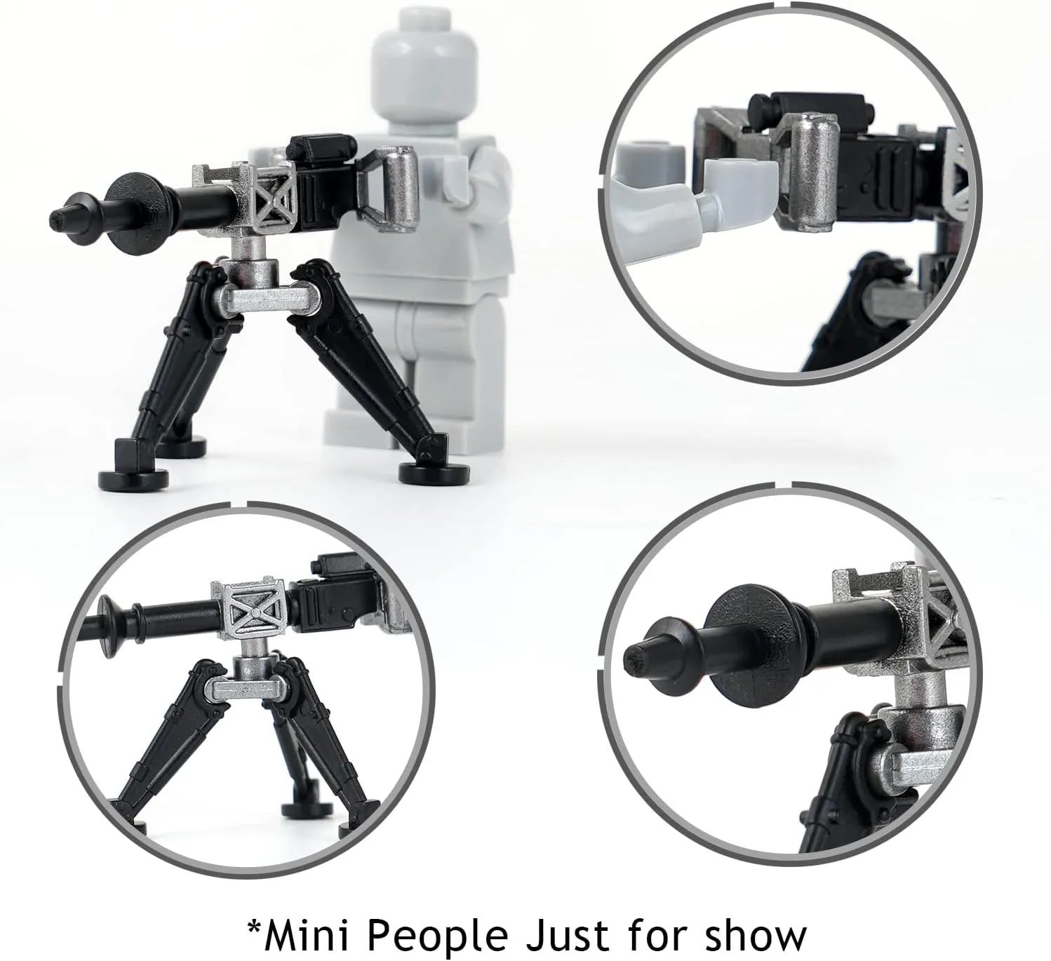 MOOXI-MOC 23Pcs Sci-fi Space Wars Minifigs Spray Paint Weapons Packs Set,Small Particle Building Block Toy Kit Compatible with Mainstream Brand Minifigs Hands