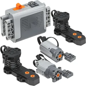 Motor-Kit Power-Function Building Block Compatible with Major Technic Motor Brands,Power Function Kits M/L Motors Battery Packs Buggy Motors