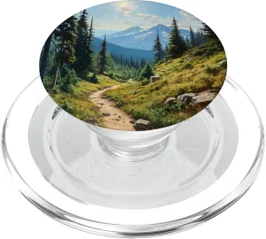 Mountains Wilderness Forest Hiking Pine Tree Nature PopSockets PopGrip for MagSafe