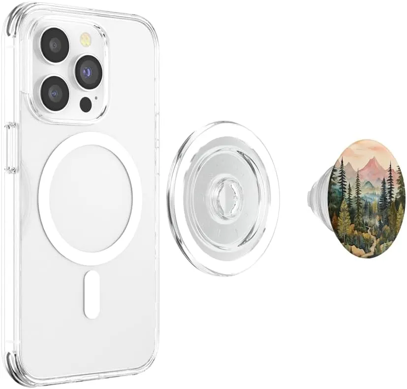Mountains Wilderness Forest Hiking Pine Tree Nature PopSockets PopGrip for MagSafe
