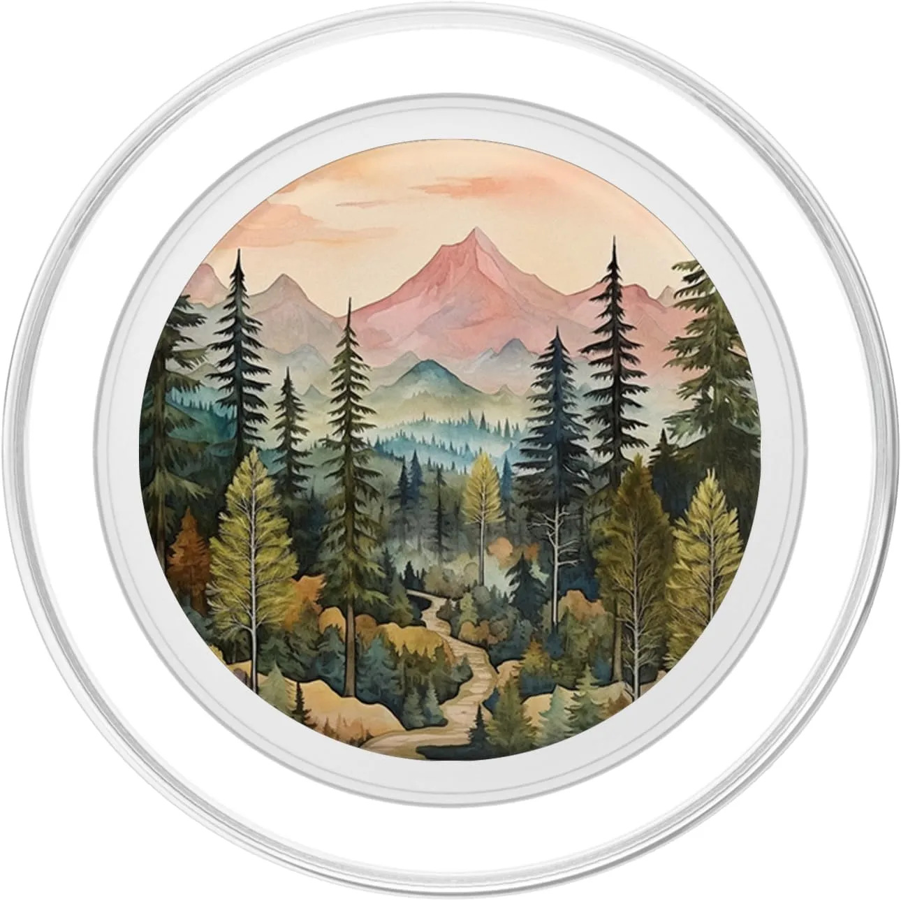 Mountains Wilderness Forest Hiking Pine Tree Nature PopSockets PopGrip for MagSafe