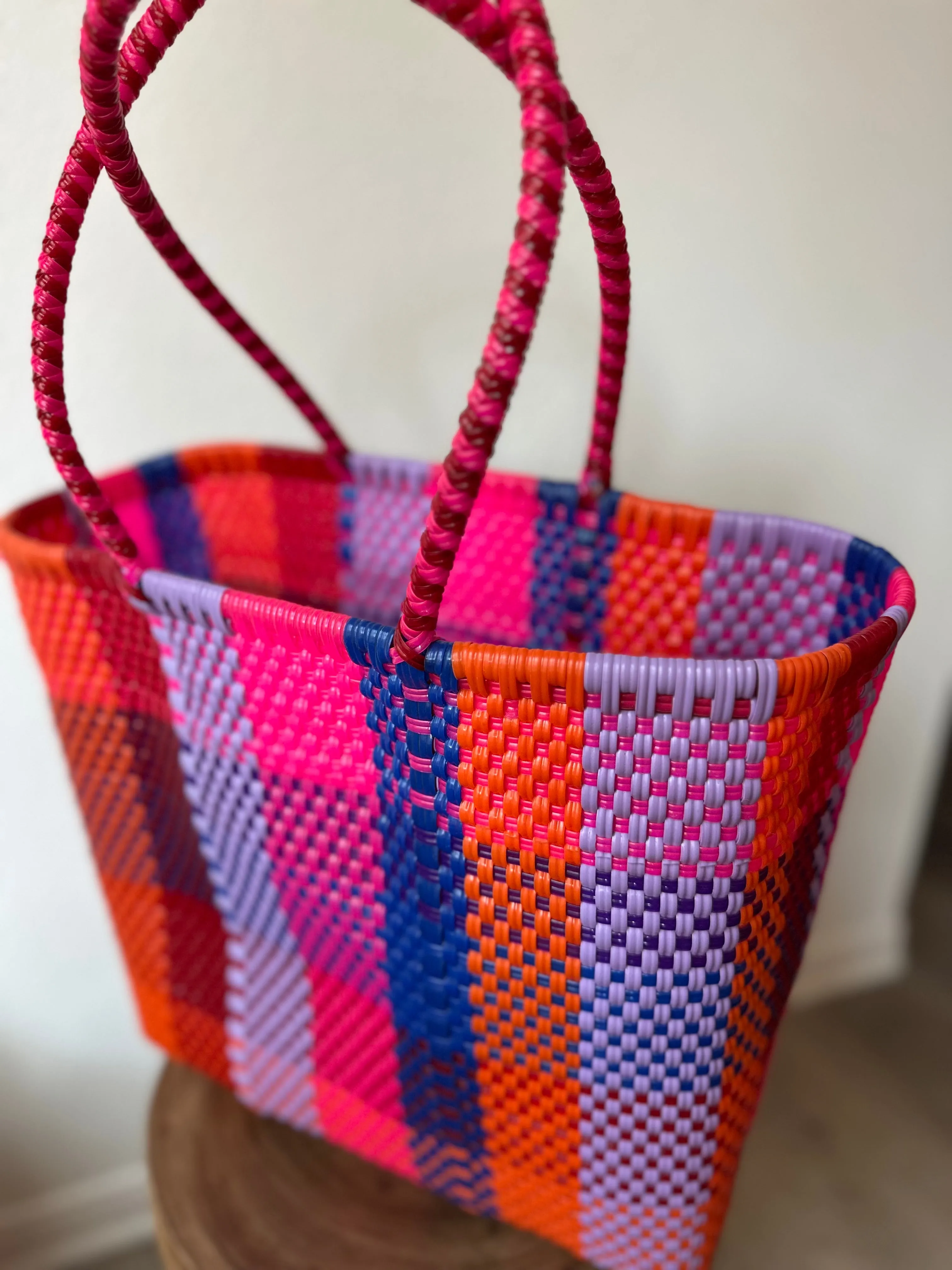 Multicolor Woven Tote