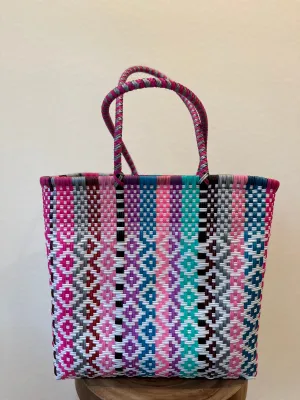 Multicolor Woven Tote