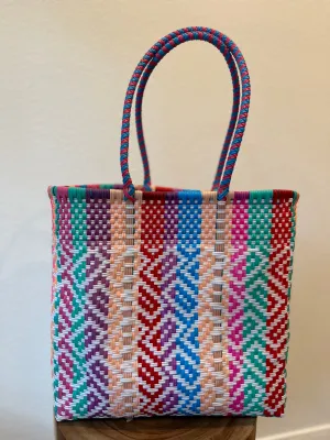 Multicolor Woven Tote