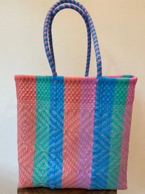 Multicolor Woven Tote