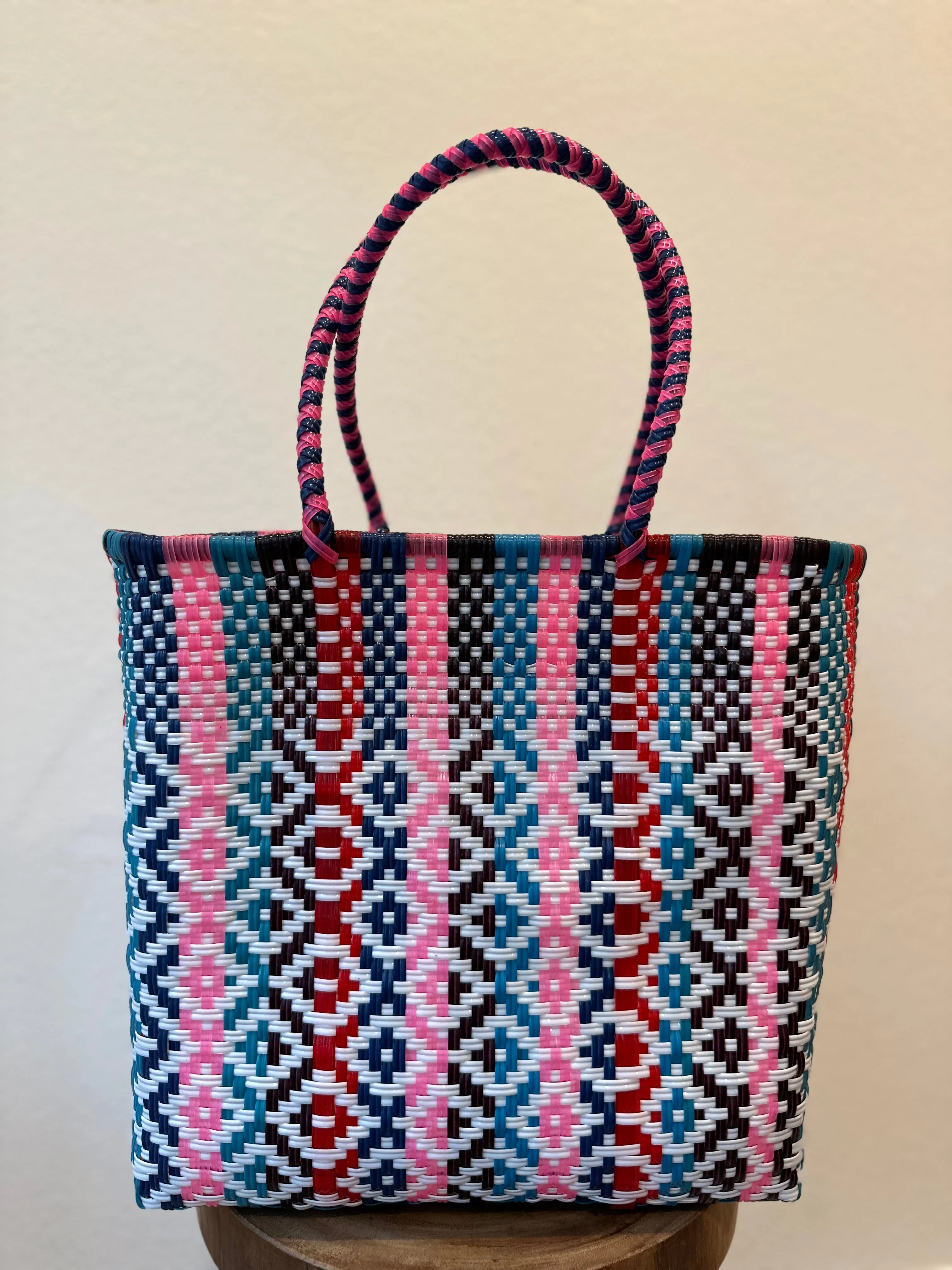 Multicolor Woven Tote