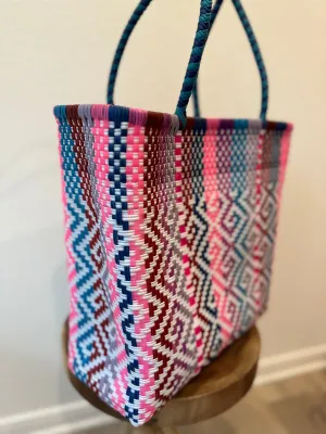 Multicolor Woven Tote
