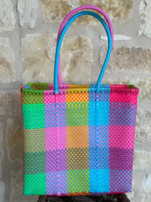 Multicolor Woven Tote