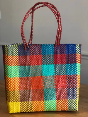 Multicolor Woven Tote