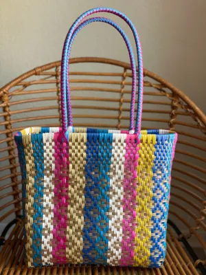 Multicolor Woven Tote