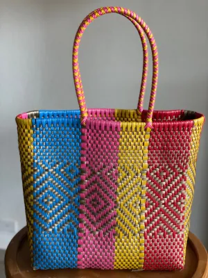 Multicolor Woven Tote