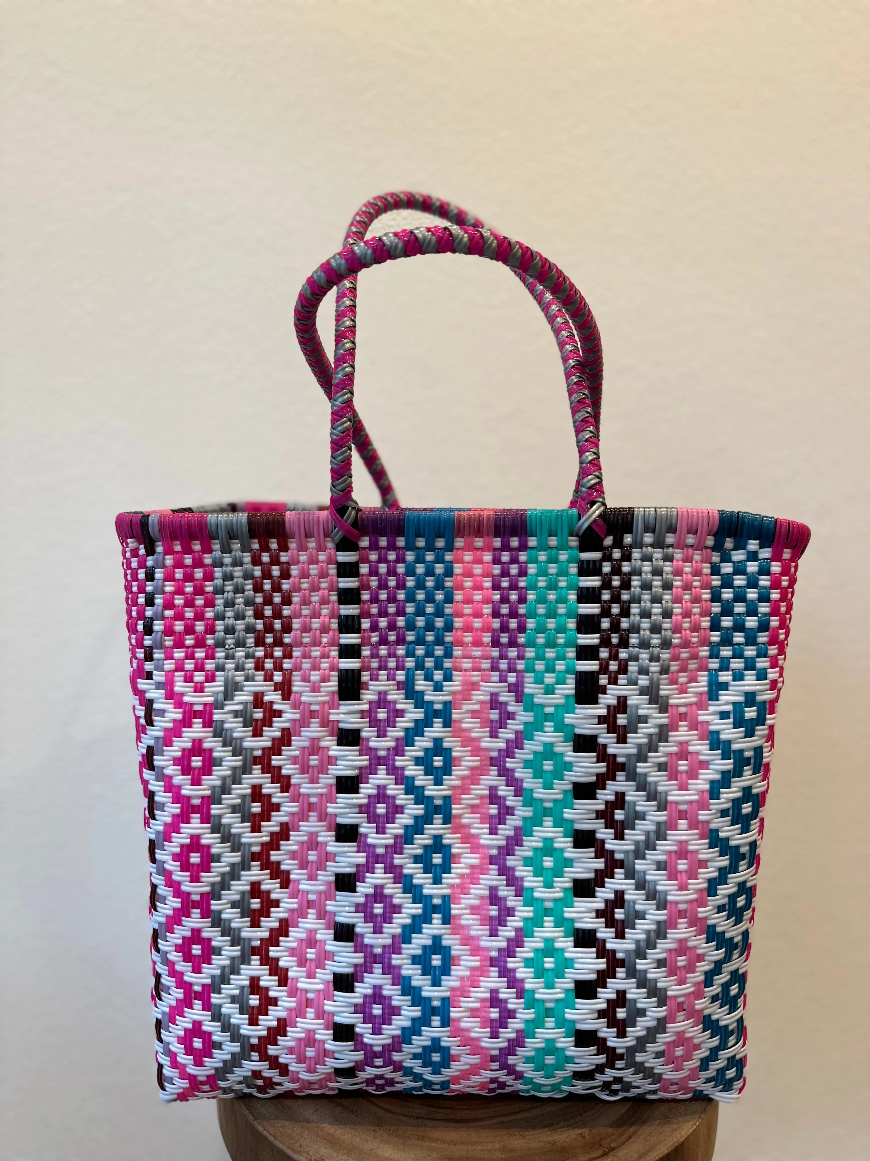 Multicolor Woven Tote