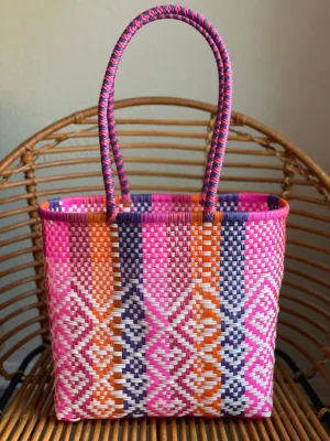 Multicolor Woven Tote