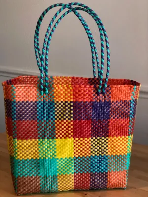 Multicolor Woven Tote