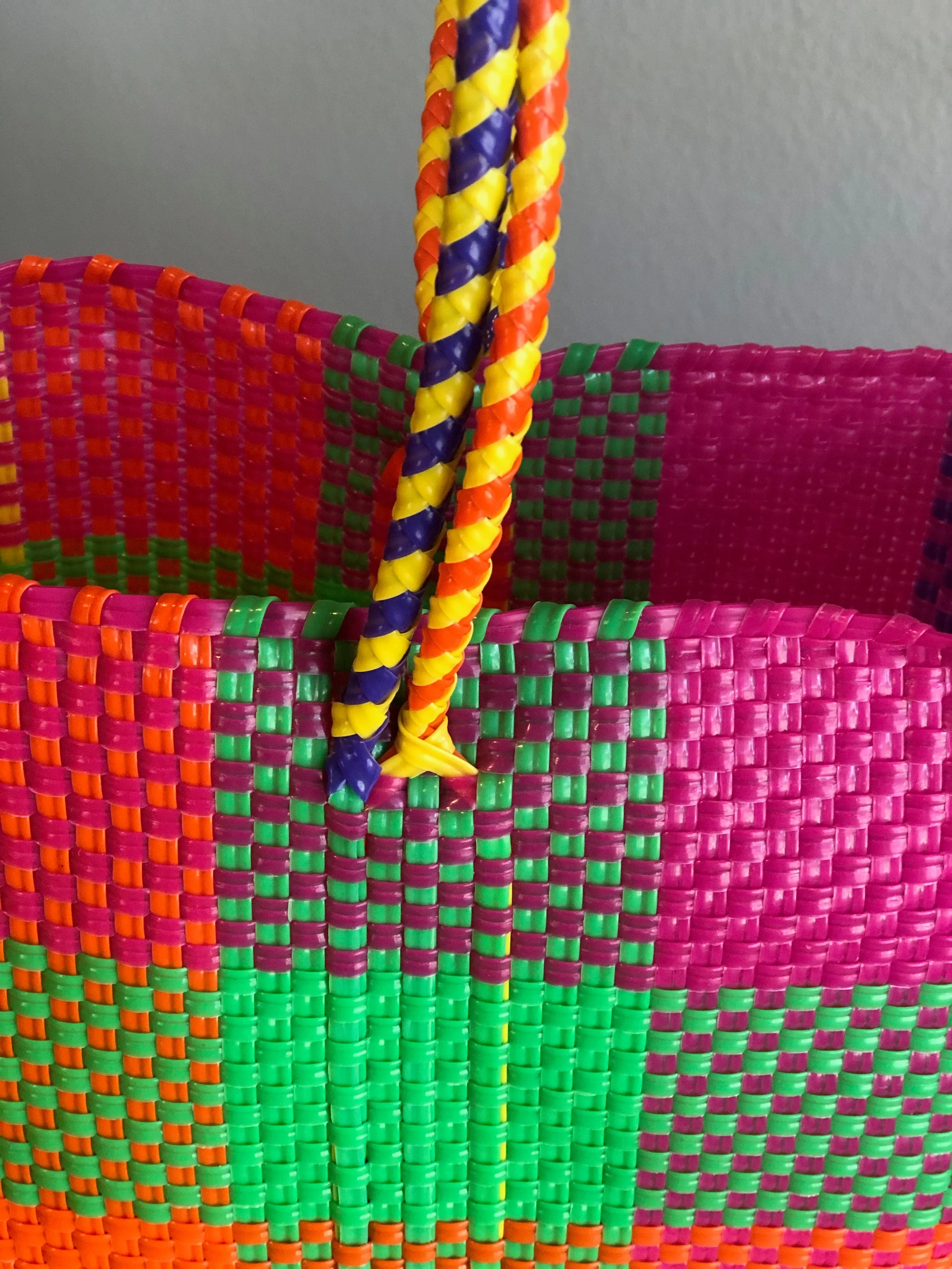 Multicolor Woven Tote