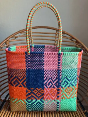 Multicolor Woven Tote