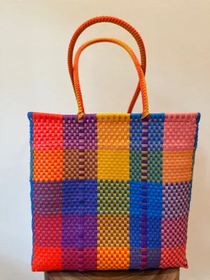 Multicolor Woven Tote