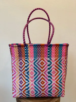 Multicolor Woven Tote