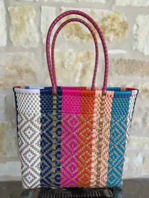 Multicolor Woven Tote