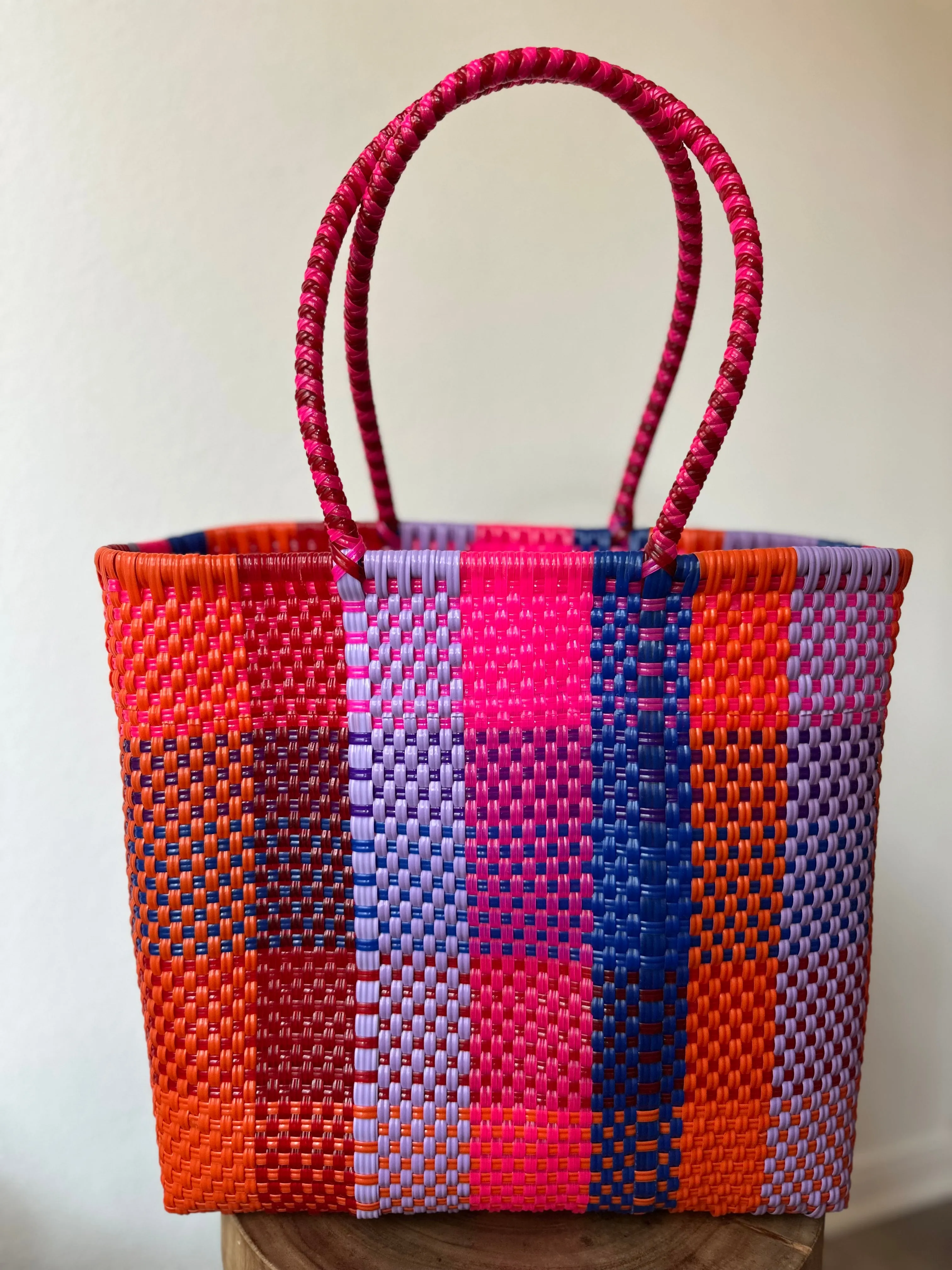 Multicolor Woven Tote