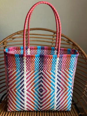 Multicolor Woven Tote