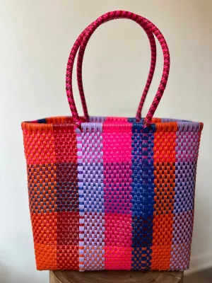 Multicolor Woven Tote